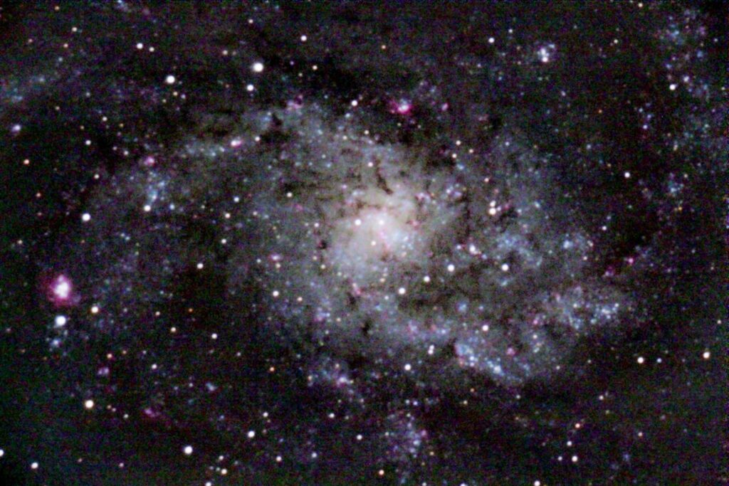 Galaxie M33, 15 poses de 60 secondes
