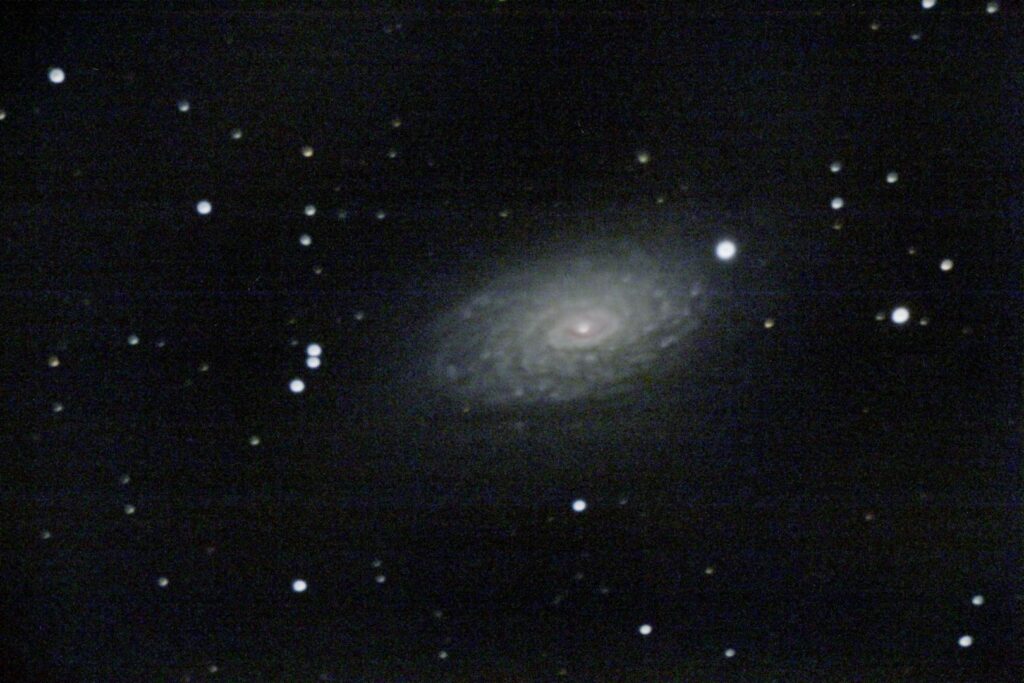 M63 Galaxie Tournesol, 40 poses de 60 sec, 1600 iso
